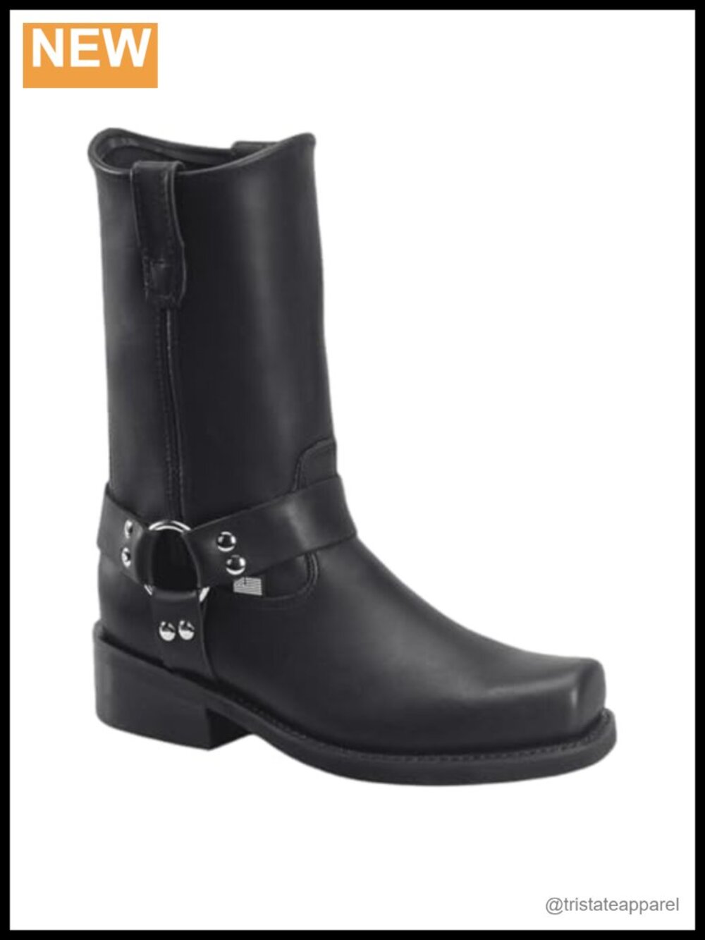 Double-H Barry 11" Harness Boots Leather Slip-Resistant Made in USA